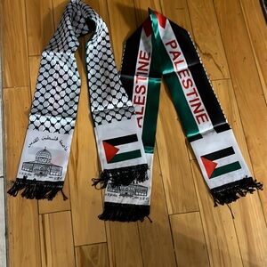 Bundle of two Palestine Scarf Palestine Flag Scarf Events Decoration